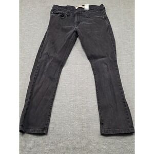 Levi's 511 Skinny Jeans Black Denim Women's Size W33 L32 Distressed